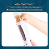 Electric depilatory wax heater