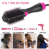 Lightweight, ergonomic blow dryer brush for easy at-home styling