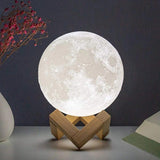 3D Moon Lamp with Plastic Stand