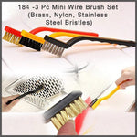 3 Pcs Wire Brush Set
