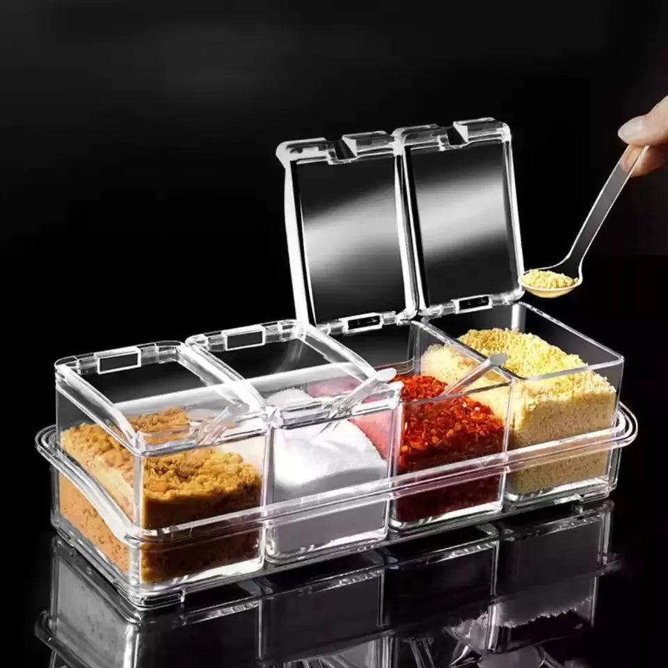 4pcs Crystal Spice Box SK Collection