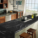 Black Marble Adhesive Sticker