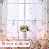Butterfly Sheer Tulle Curtain