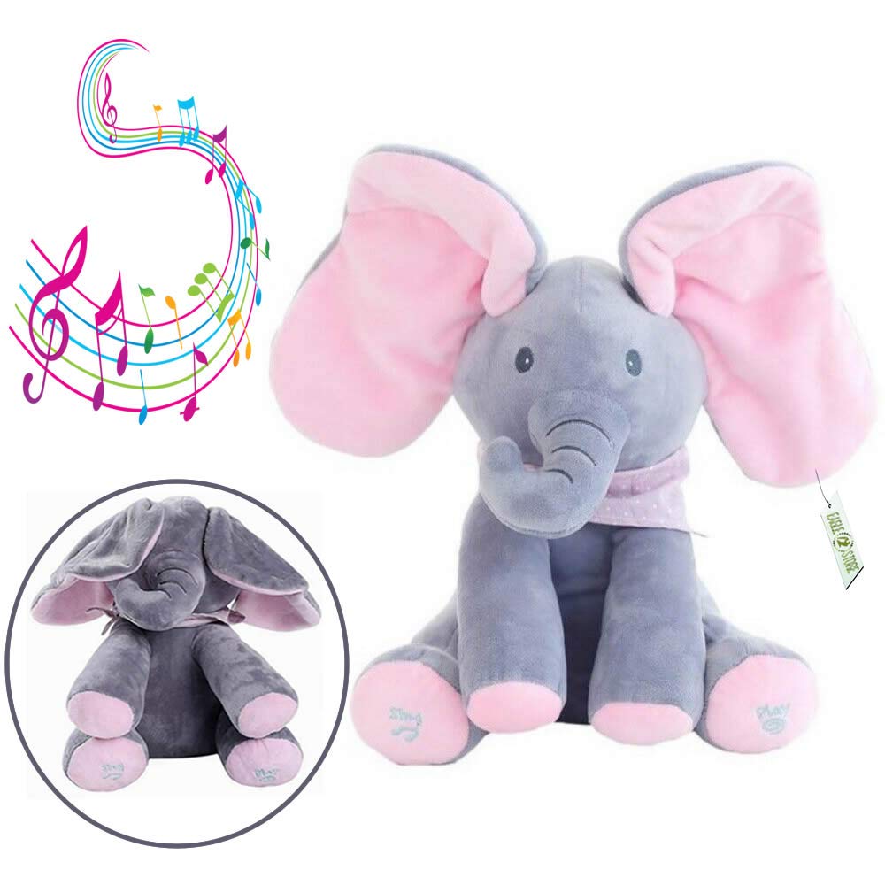 elephant peek a boo plush toy