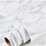 White Marble Adhesive Sticker