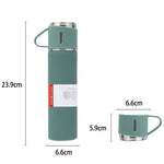 500ML Stainless Steel Vacuum Flask Set