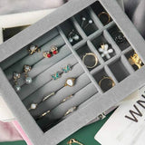 Velvet Glass Jewelry Box