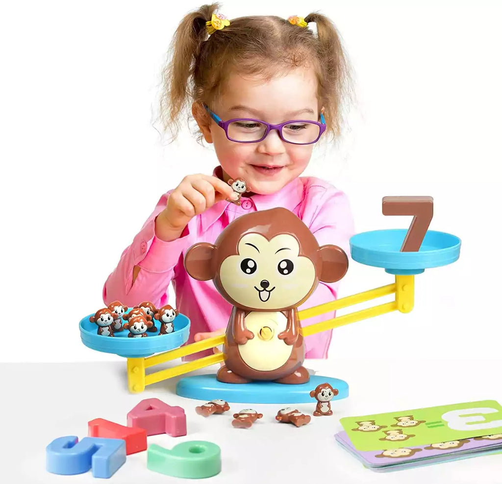 Cartas Rutinas Niños HOWADE Monkey Balance Math Game, Monkey