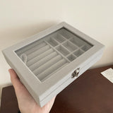 Velvet Glass Jewelry Box