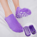 Spa gel socks infused with nourishing oils for dry skin