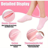 Foot care gel socks for cracked heels and rough skin repair