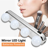 Portable 4 LED Bulbs Makeup Light