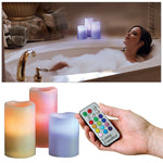 Buy Luma Candles Real Wax Flameless Candles with Remote Control Timer, 3 Candle Set