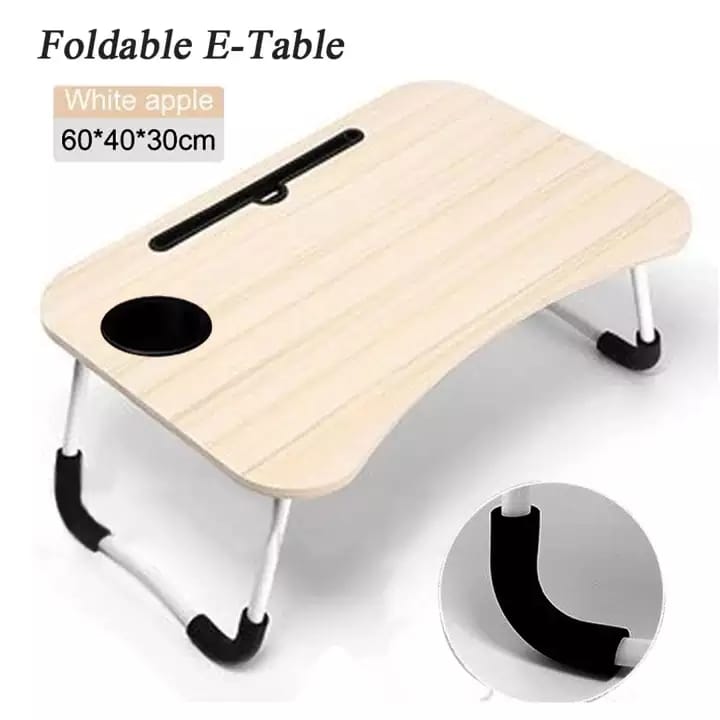 Folding Laptop Table with Tablet & Phone Slot - SK Collection – SK ...