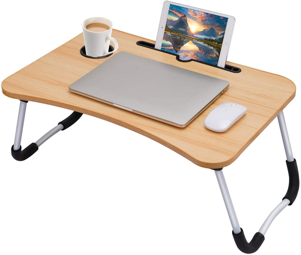 Folding Laptop Table with Tablet & Phone Slot - SK Collection – SK  Collection PK