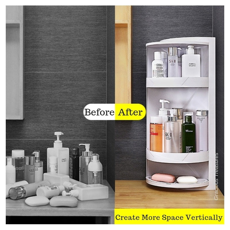 Rotating Corner Storage Rack / Nailless Storage Rack - SK Collection ...