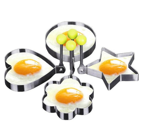 Stainless Steel Egg Mold, 4 Pieces Set